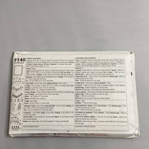 9140 Simplicity Pattern - Picture 3 of 5